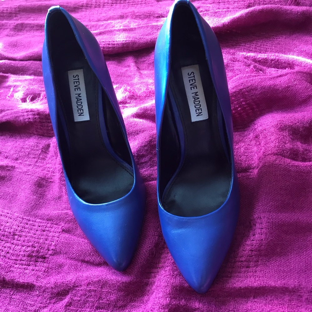 Steve Madden Genuine Leather Pointed Toe Heels